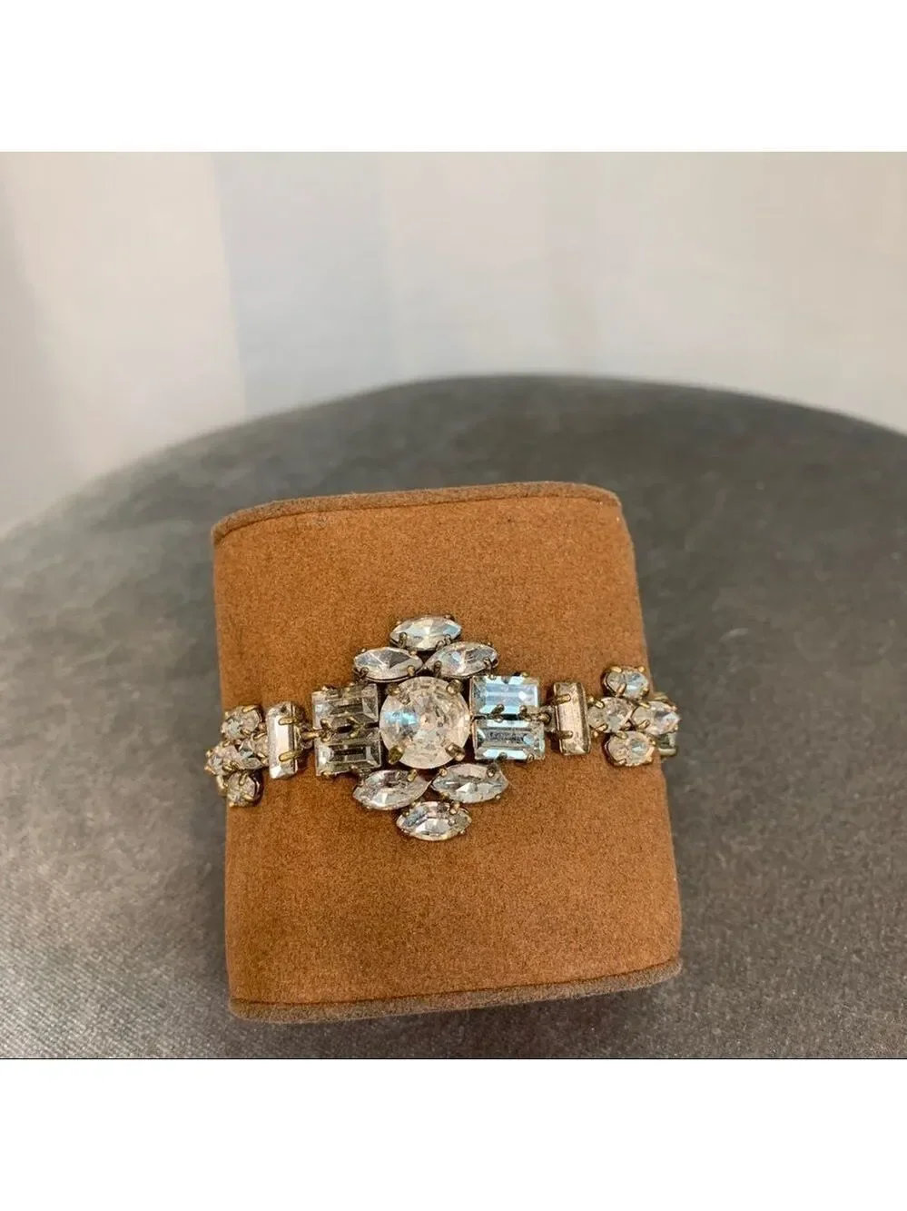 J. Crew Vintage Clear Crystal Rhinestone Bracelet